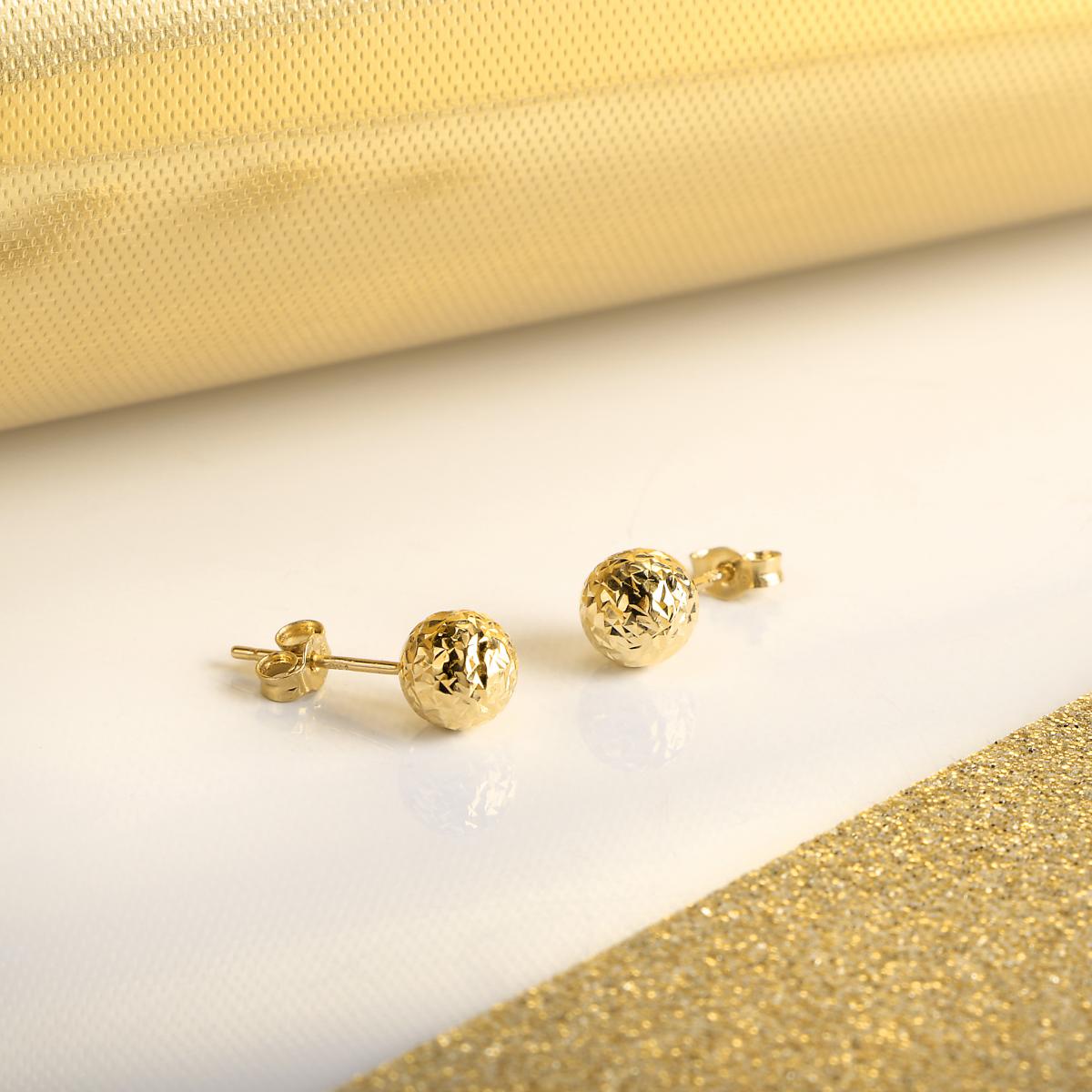 Boucles D'oreilles En Or Jaune 750 Classic or jaune, BLUESPIRIT