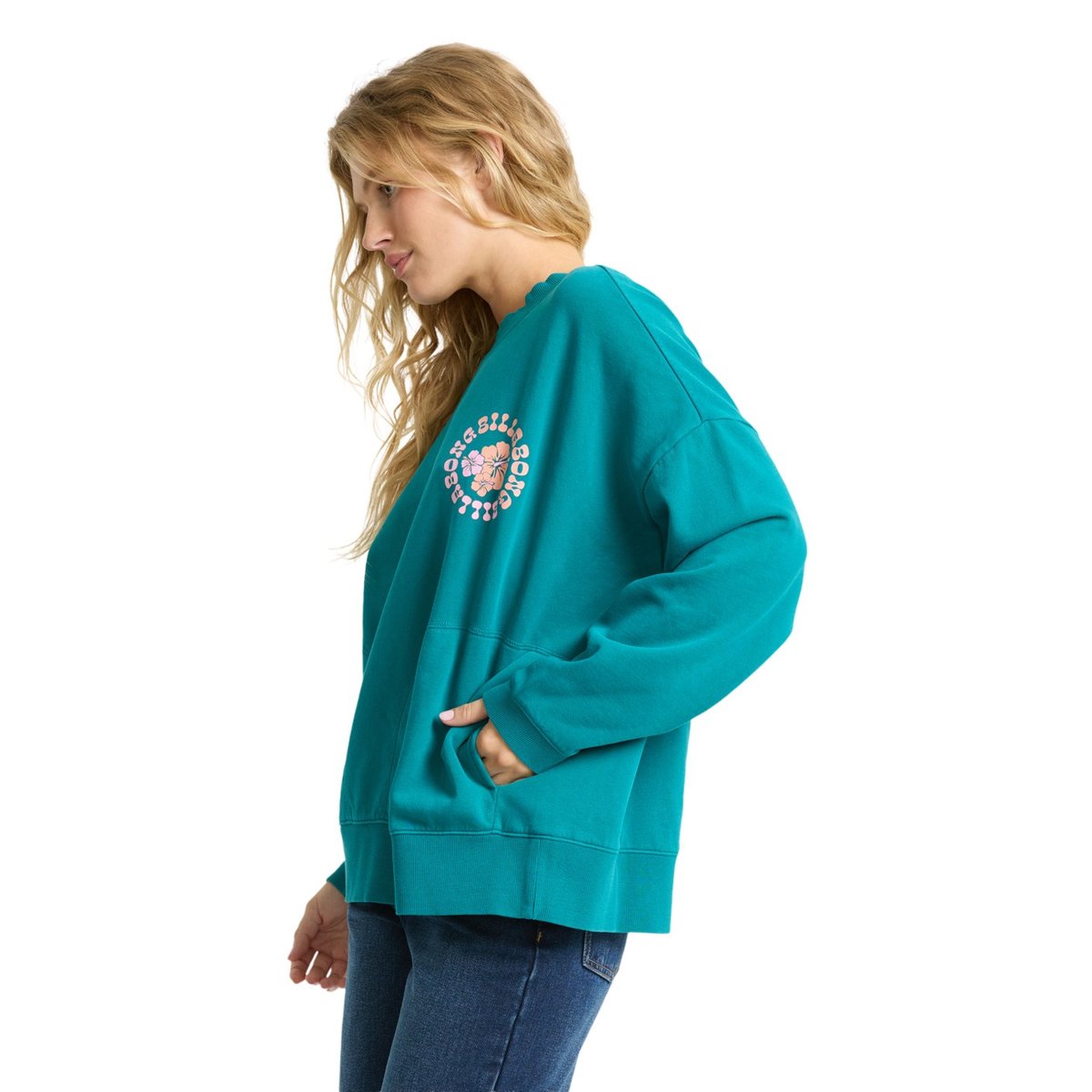 Sweat à capuche PINKY KEEN bleu deep lagoon, BILLABONG