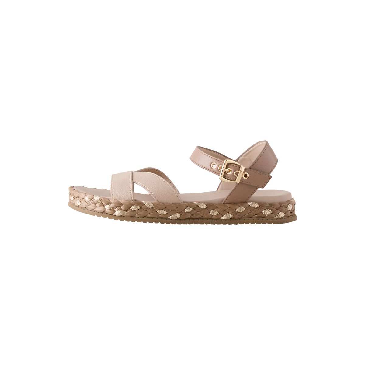 Sandales à brides croisées forever comfort® rose poudré métallisé, NEXT