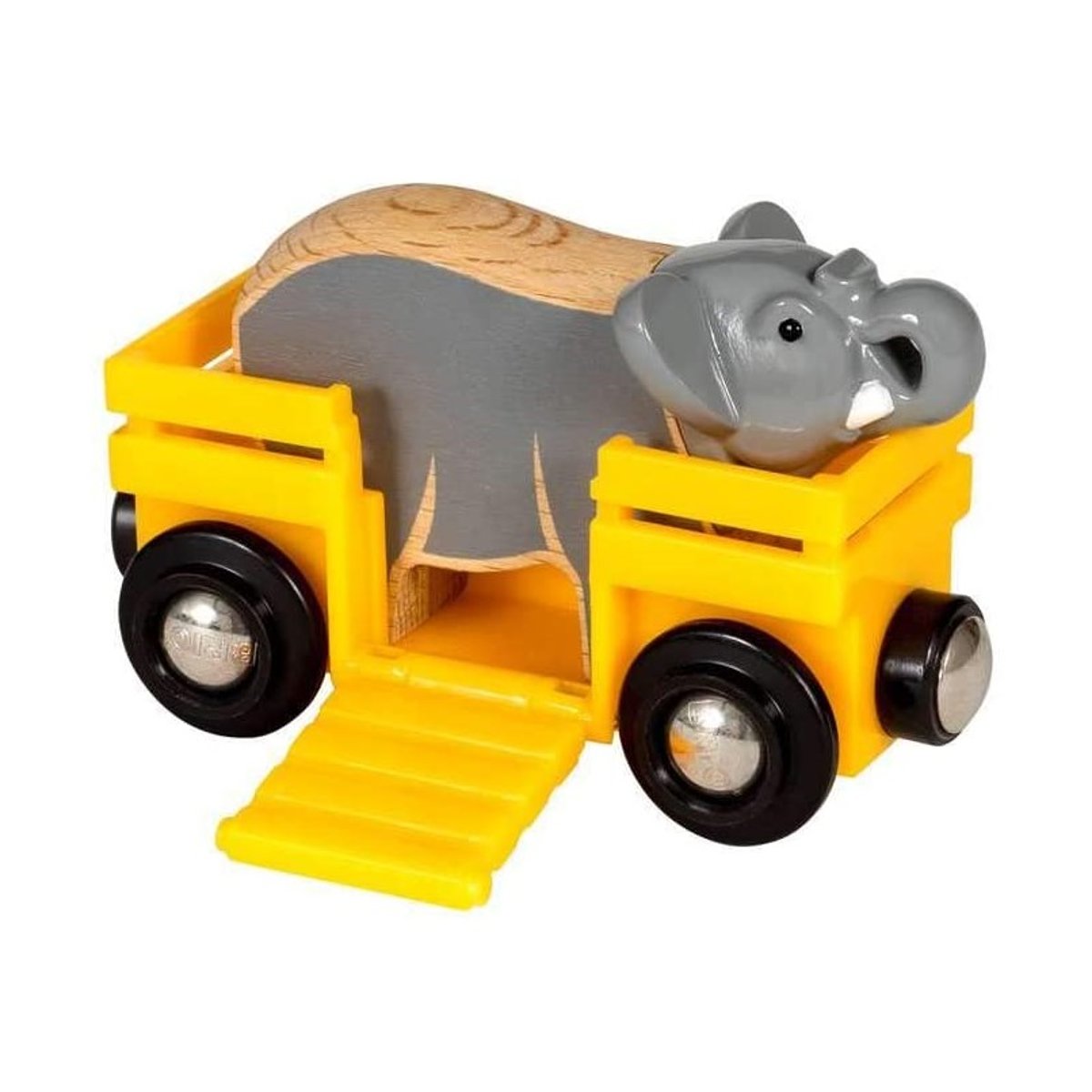 Wagon transporteur d'éléphant jaune, BRIO