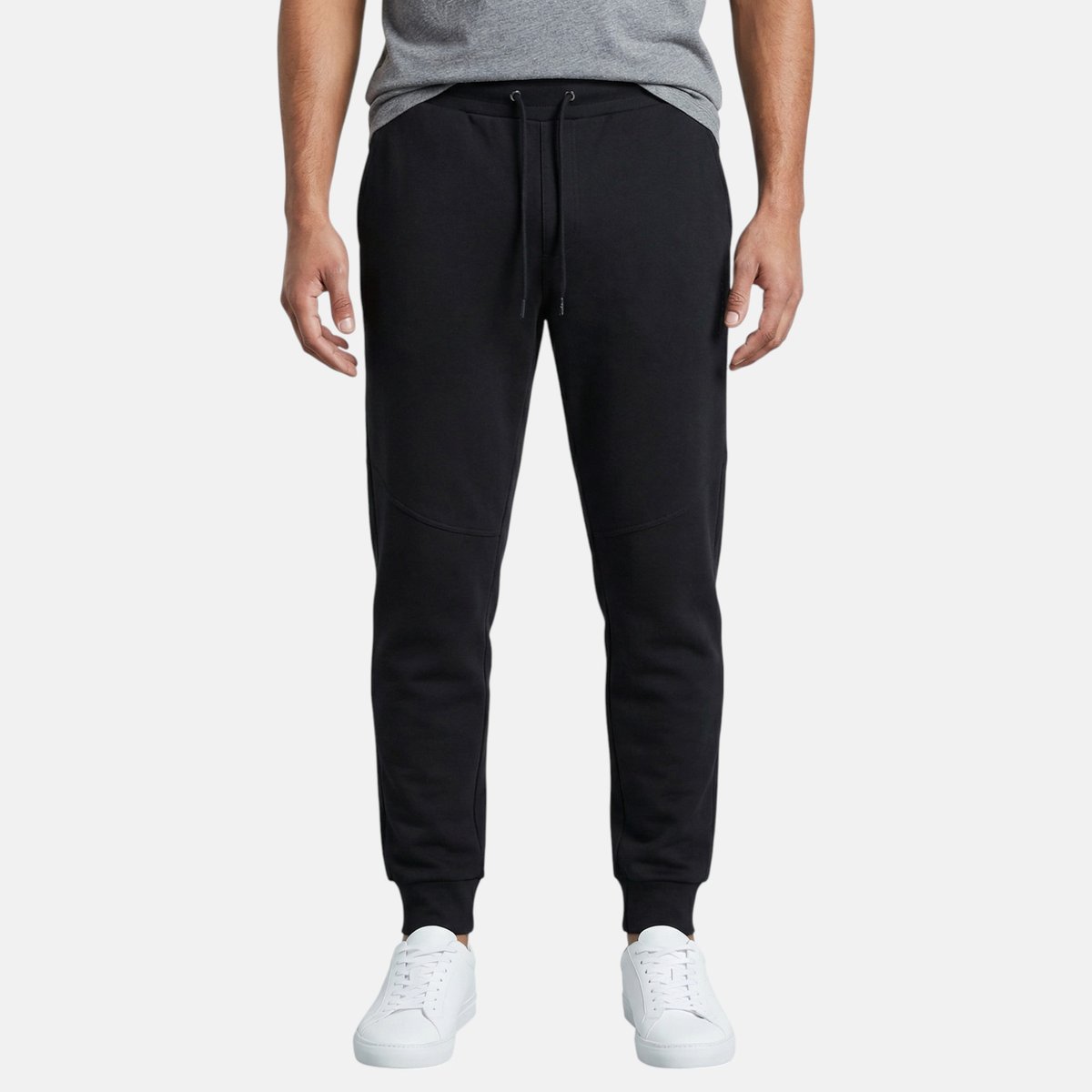 Pantalon de jogging à cordon de serrage, poches latérales et bas resserrés SPORTY noir, LEE COOPER