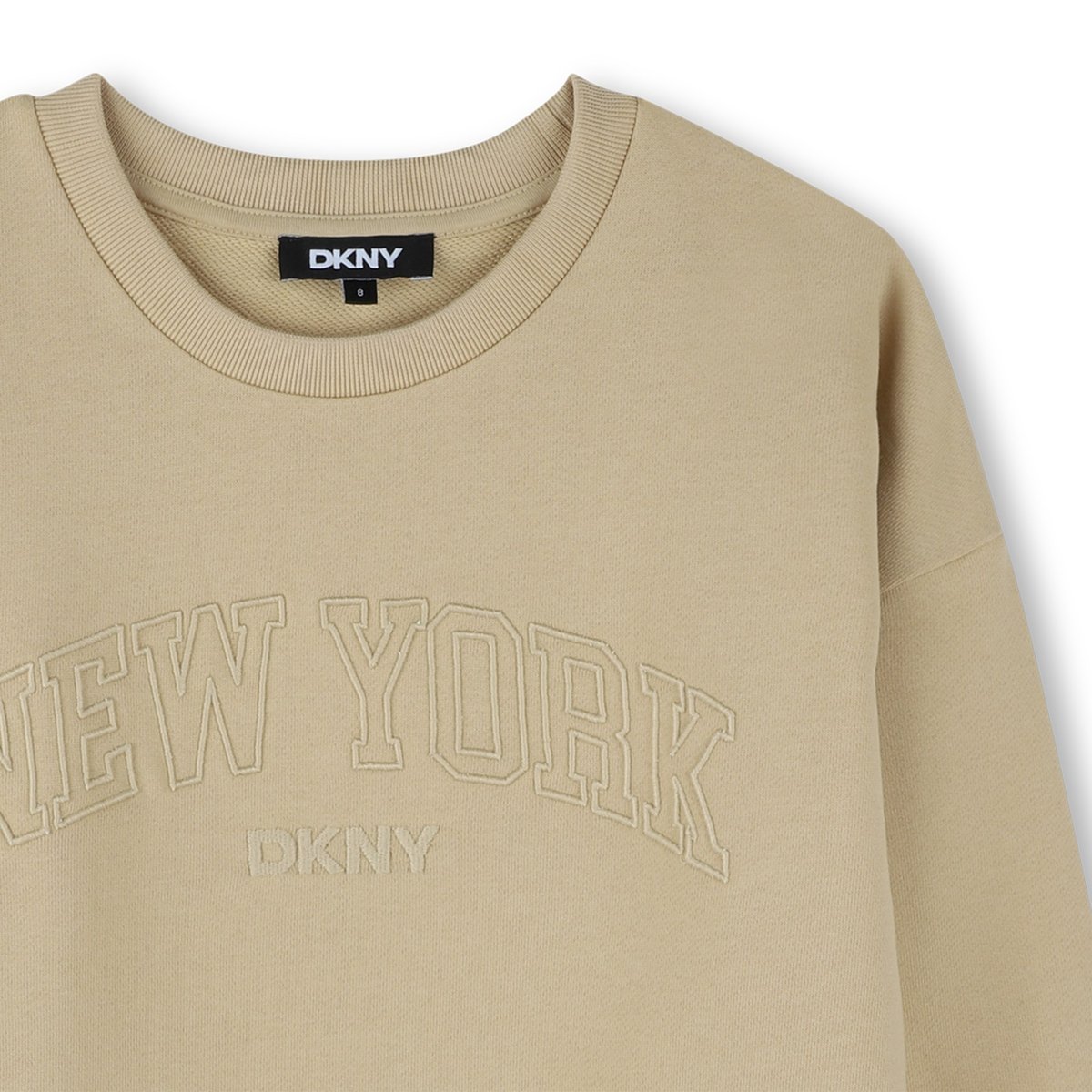 Sweat-shirt coton molletonné new classic, DKNY