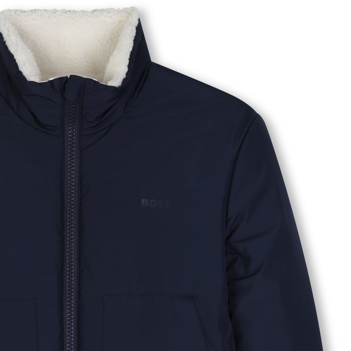 Doudoune réversible ivory, BOSS KIDSWEAR