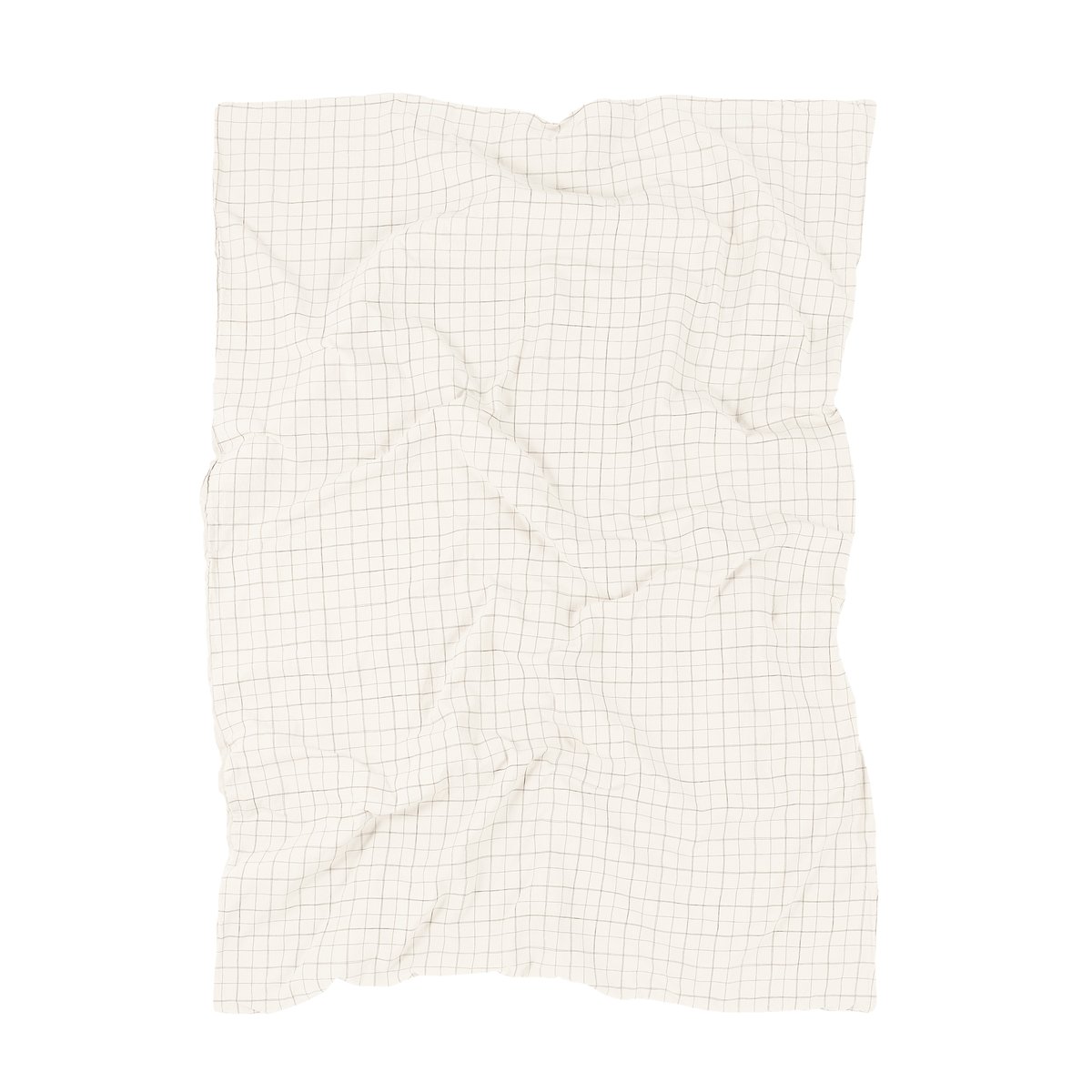 Housse de couette enfant en lin français et coton bio lavés L1N0 off white, NOBODINOZ
