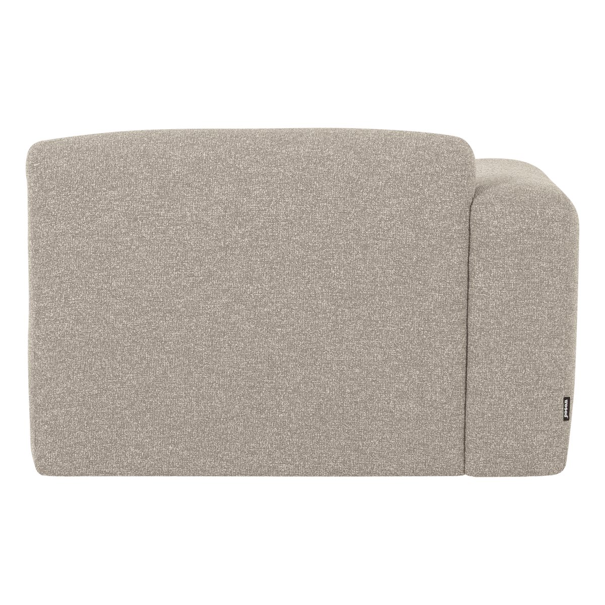 Élément chaise longue gauche en bouclé MOJO BASE beige, WOOOD