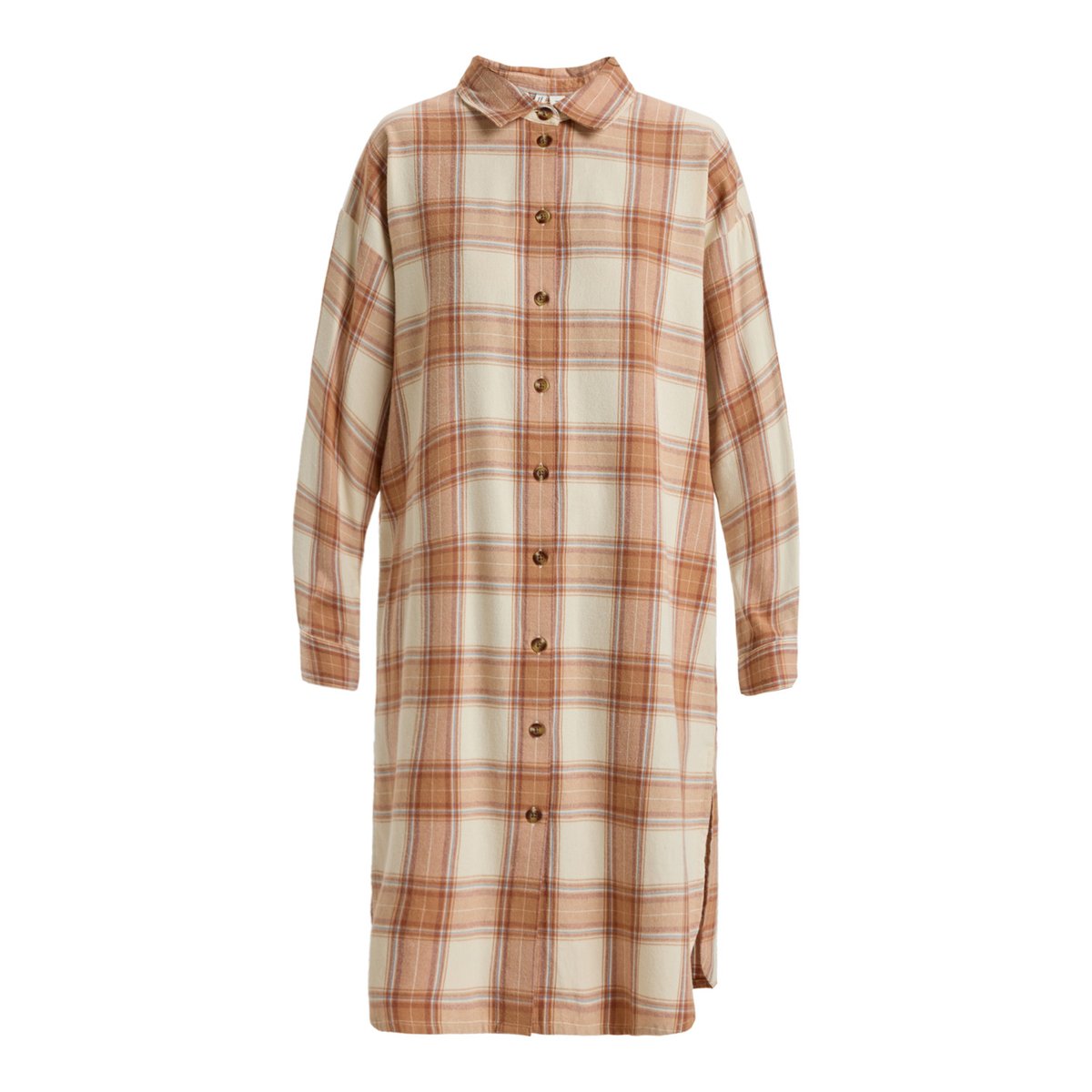 Robe chemise AQUA WAVES. beige parchement paradise plaid, ROXY