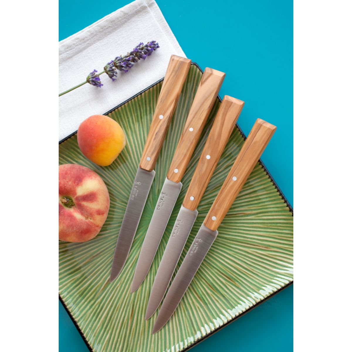 Couteau Bon Appétit sud 4 couteaux de table couleur unique, OPINEL