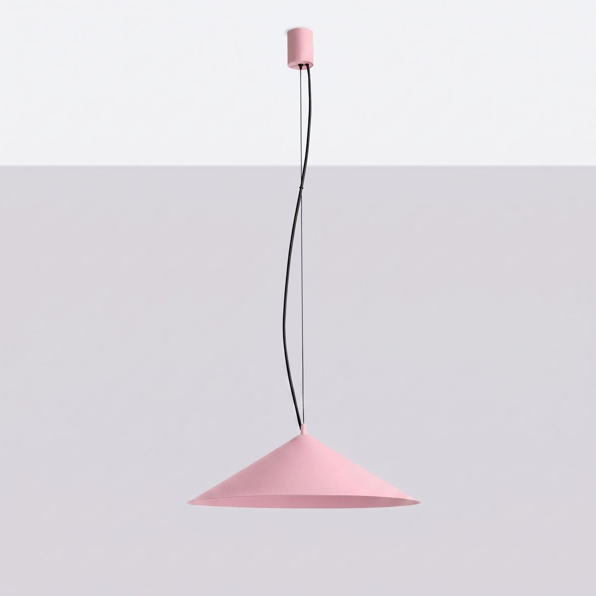Suspension Acier Rose LED 1 Fint rose, EDEN