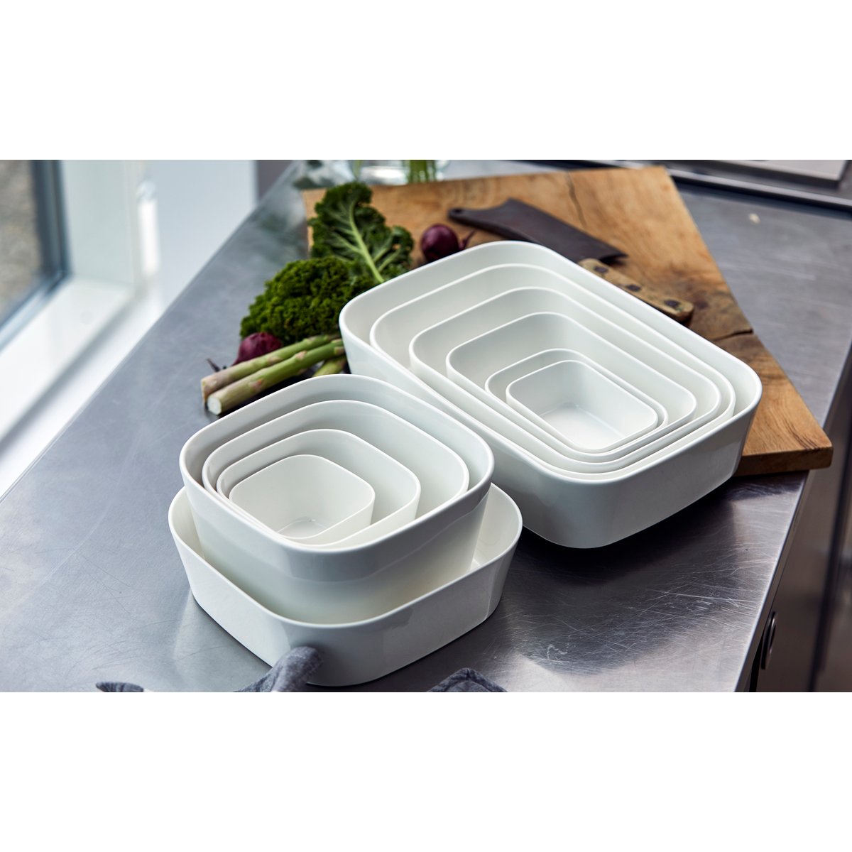 Plat de cuisson au four MODULA blanc, ROSTI