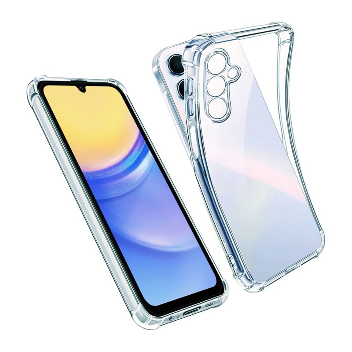 Coque Galaxy A15 antichoc + 2 vitres transparent, EVETANE