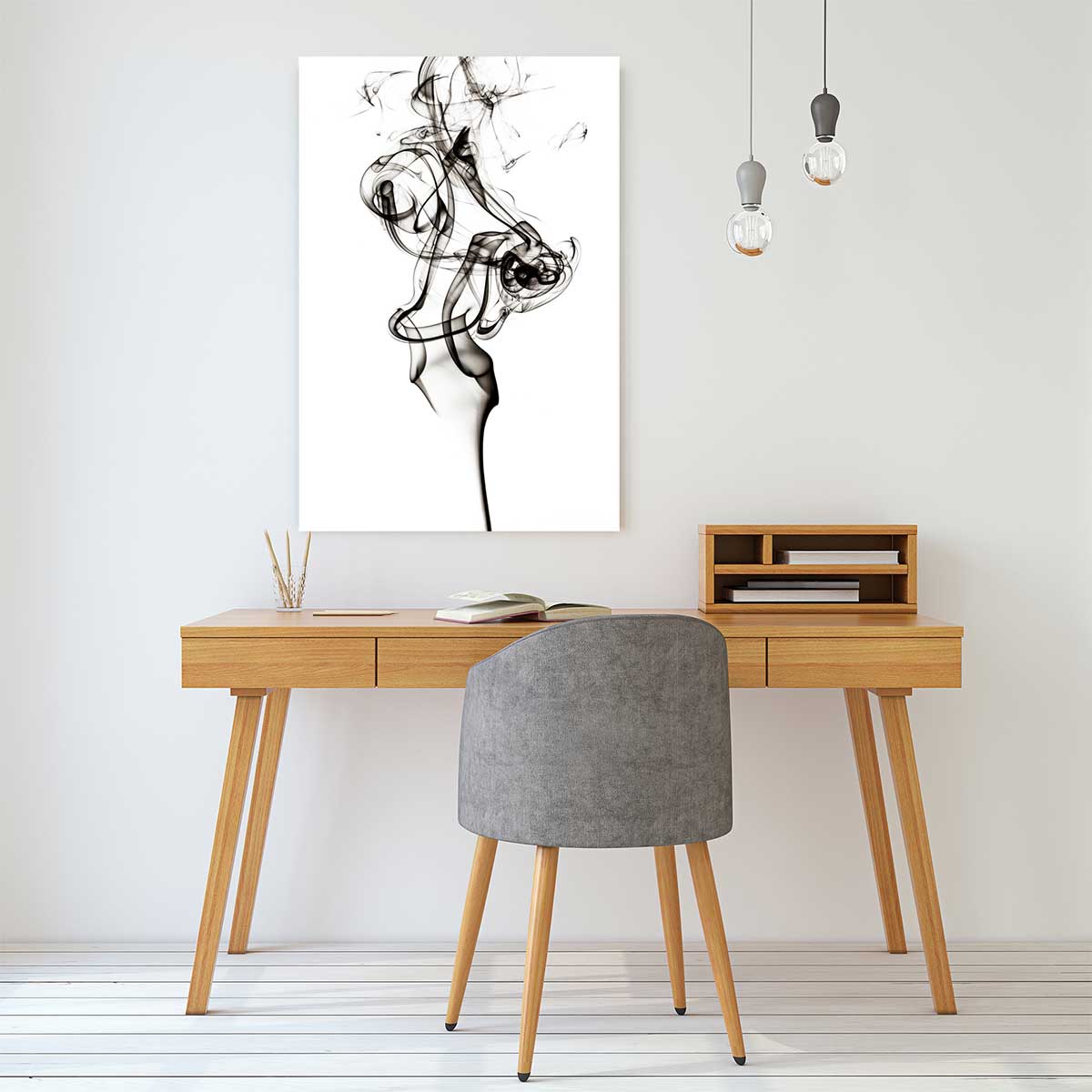 Tableau black smoke the dancer tableau alu dibond, HEXOA