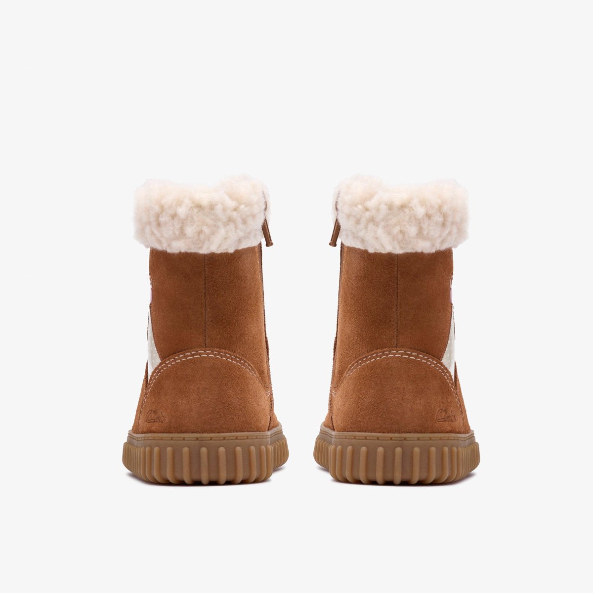 Boots Suède Coupe Large COVE WARM T marron, CLARKS