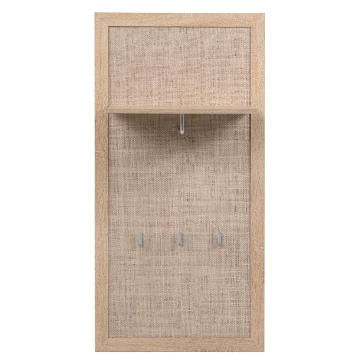 Portemanteau bohème 3 patères 1 étagère SONA bois naturel, PIER IMPORT