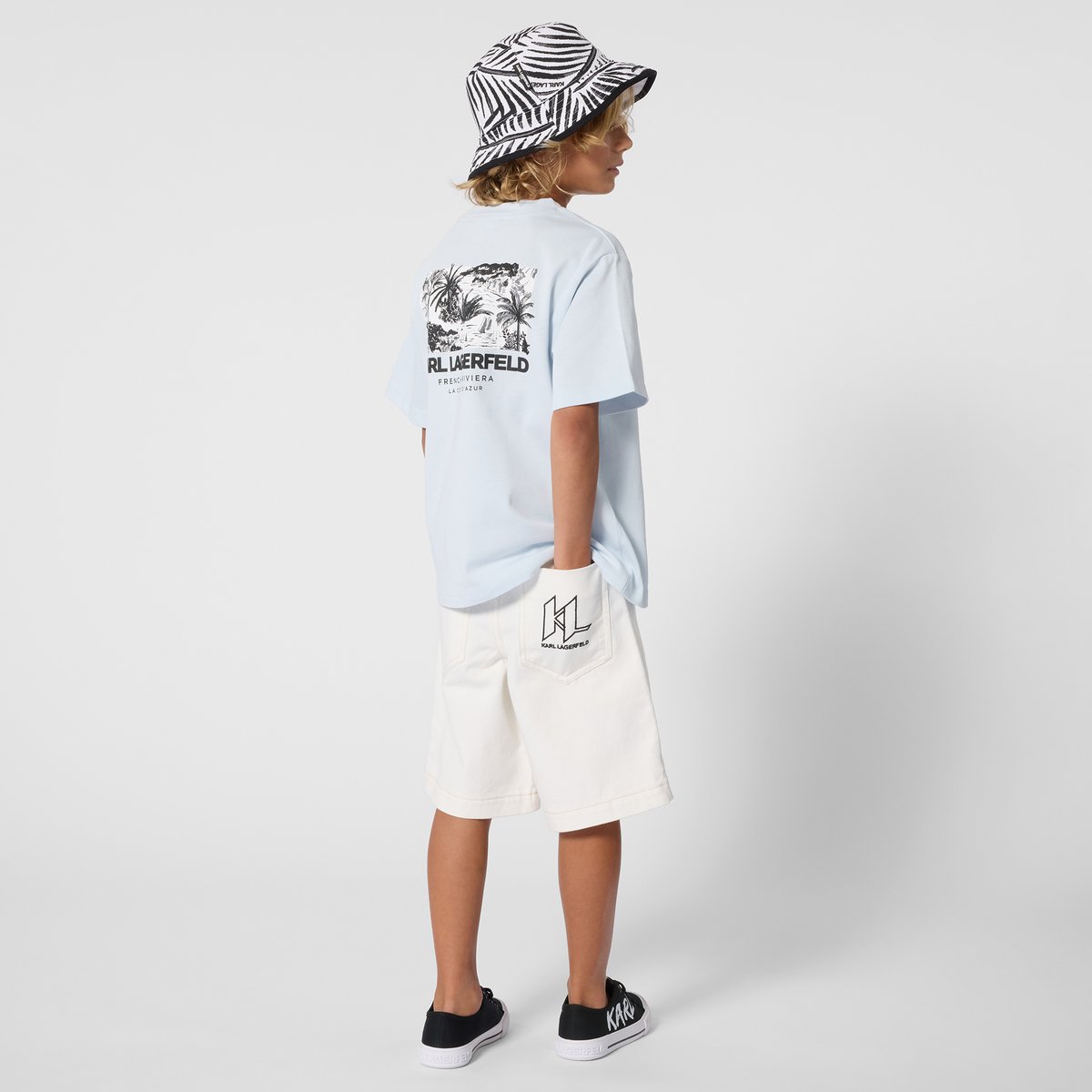 Bermuda avec poches milk, KARL LAGERFELD KIDS