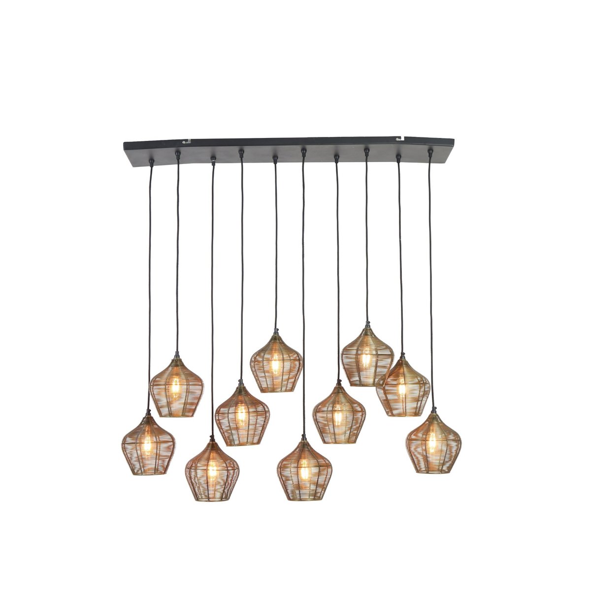 Suspension Métal ALVARO bronze antique, LIGHT & LIVING