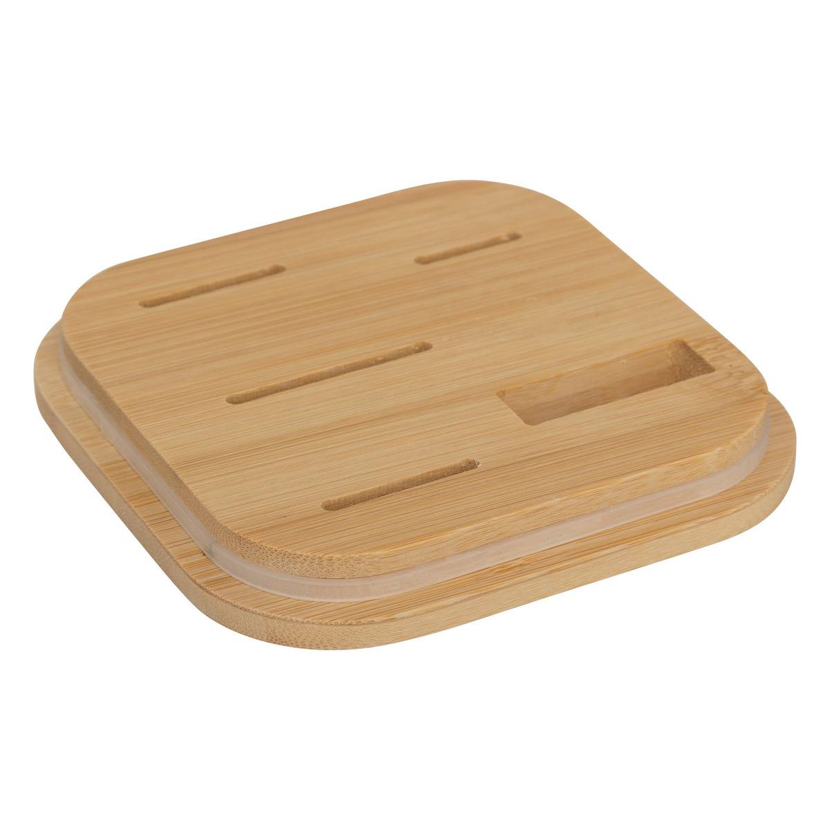 Bloc "Sensia" 4 couteaux et ciseaux manches en bambou blanc, 5FIVE SIMPLY SMART