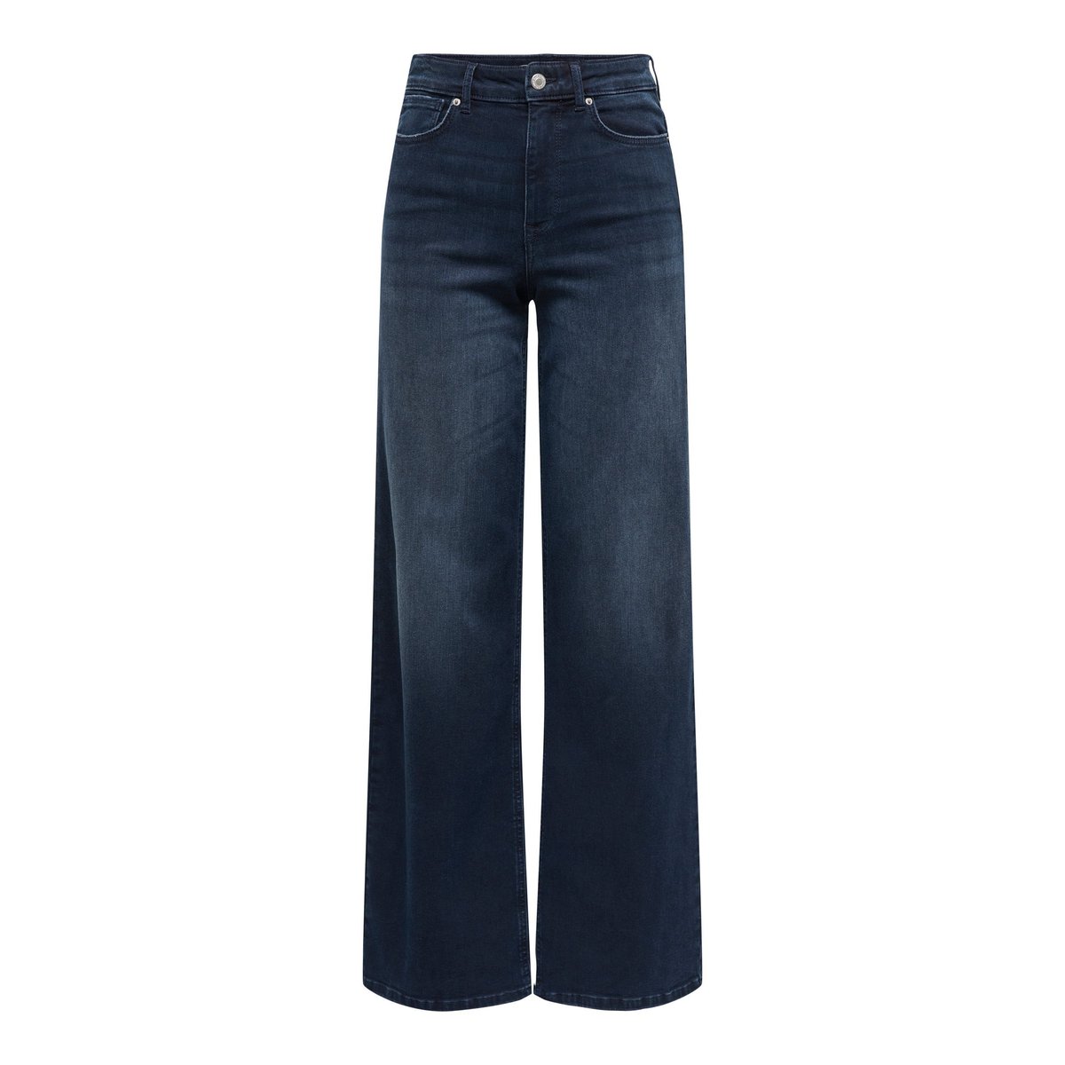 Jean À Jambe Large blue black denim, ONLY
