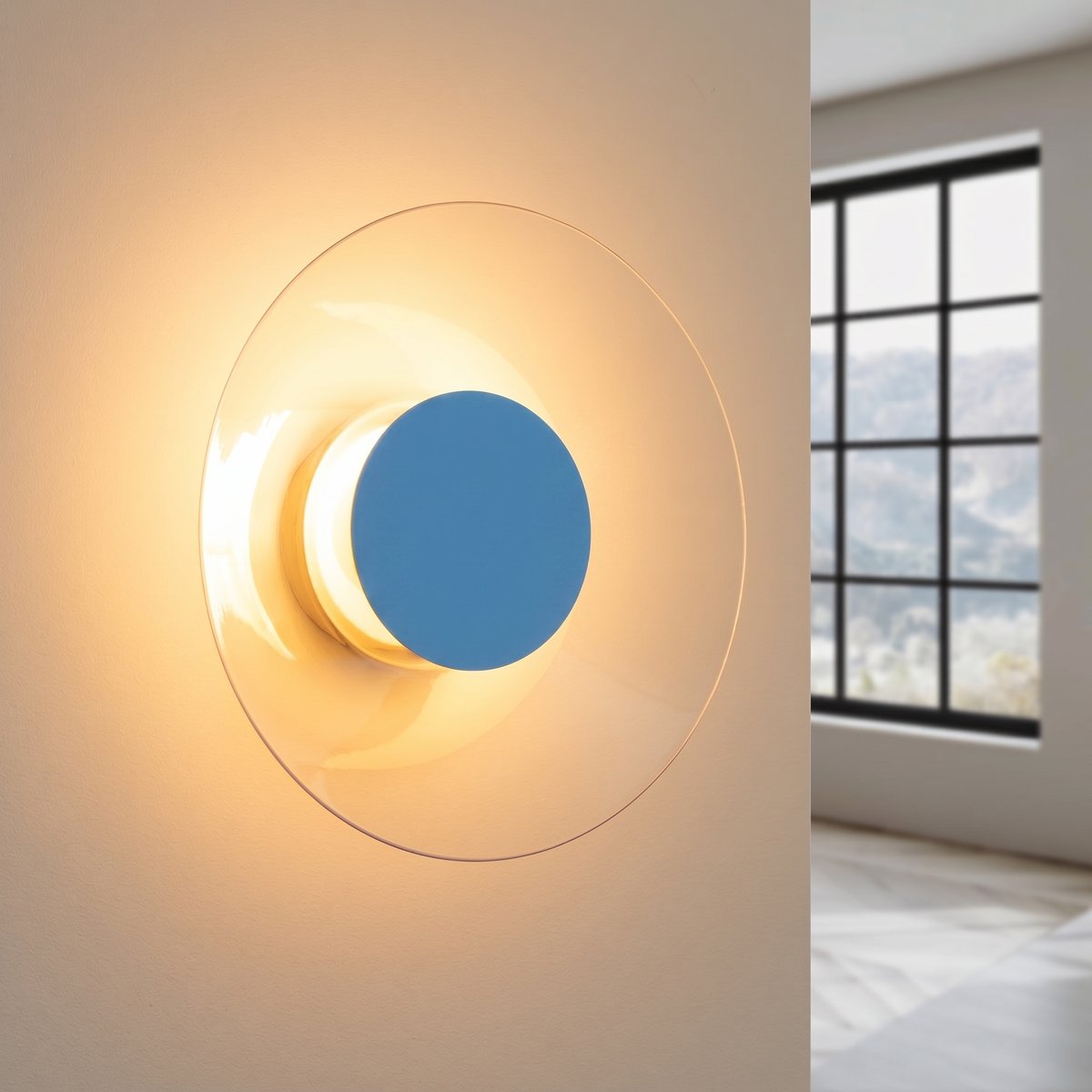 Applique murale Acier Bleu LED 1 Astro bleu, EDEN