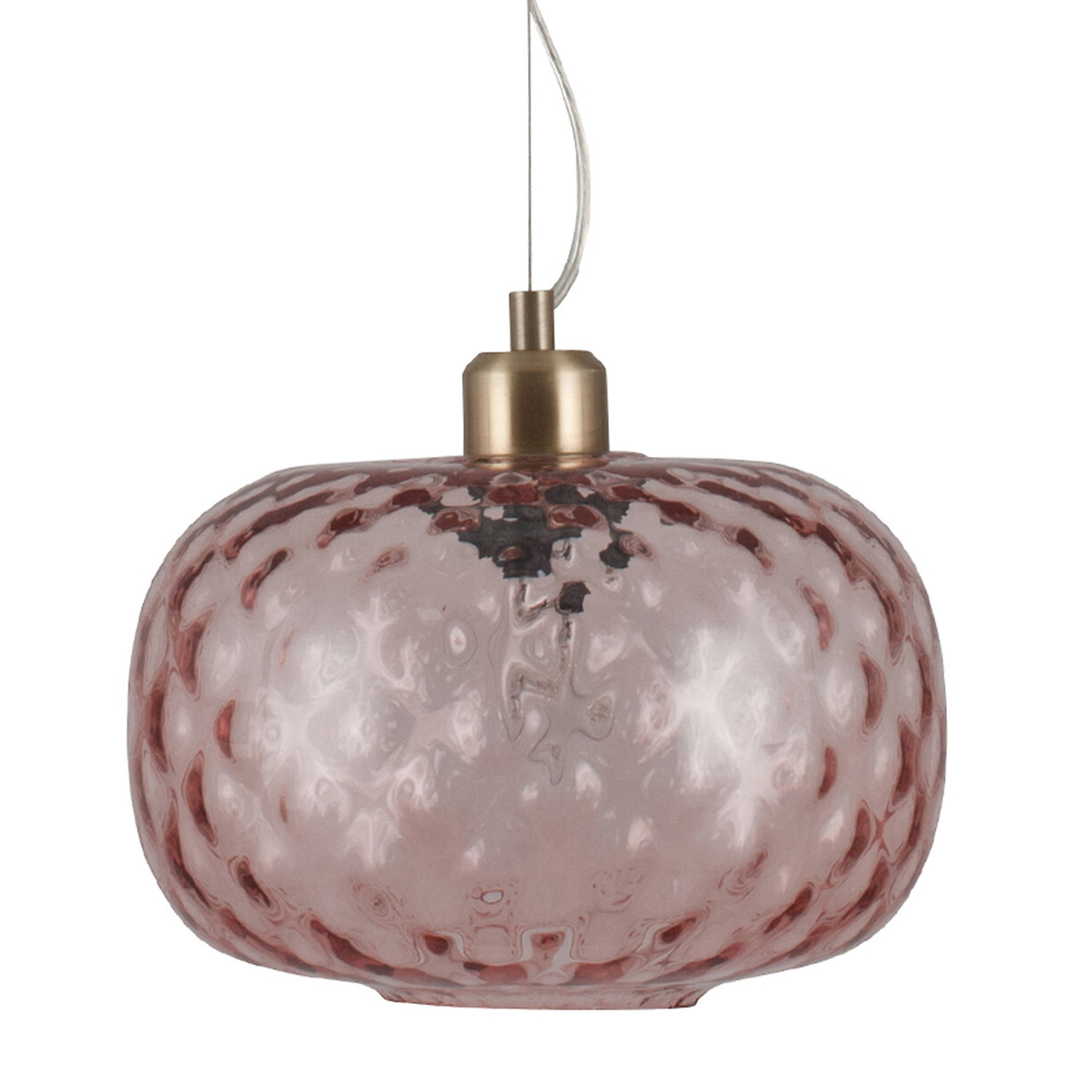 Althea Textured Glass Oval Pendant Light blush pink, SO'HOME