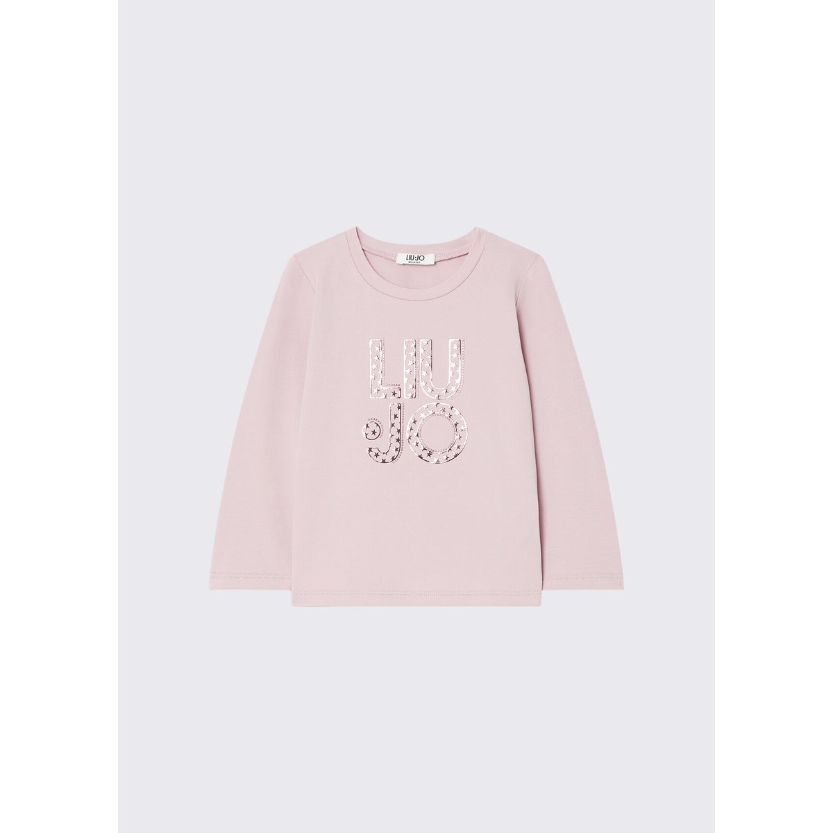 T-shirt à manches longues avec imprimé rose, LIU JO