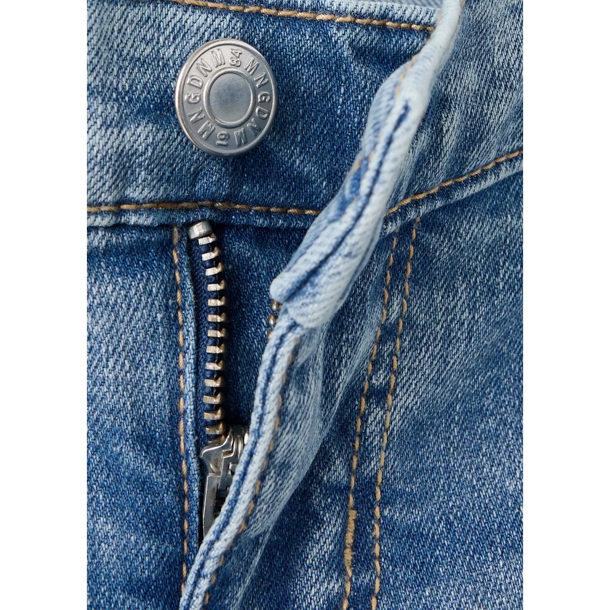 Jean balloon de grossesse bleu moyen, MANGO