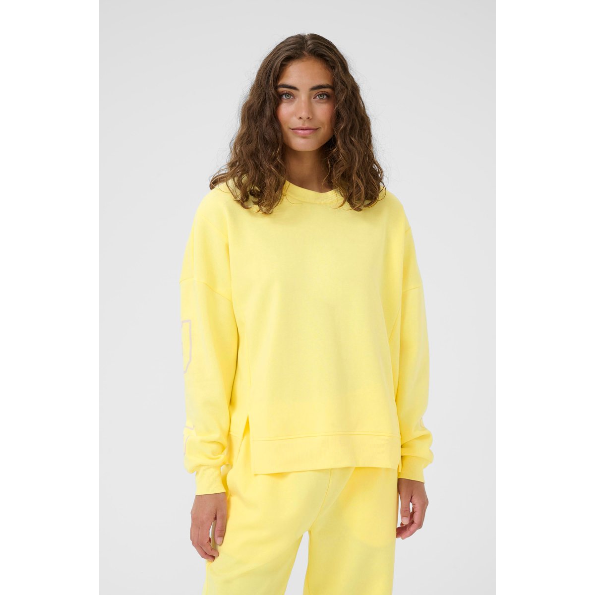 Sweatshirt jaune lemon meringue, CULTURE