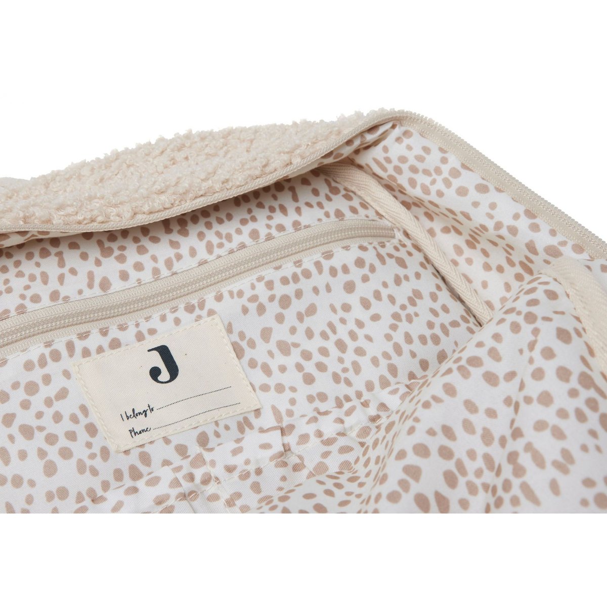 Sac à dos à langer Boucle ecru, JOLLEIN