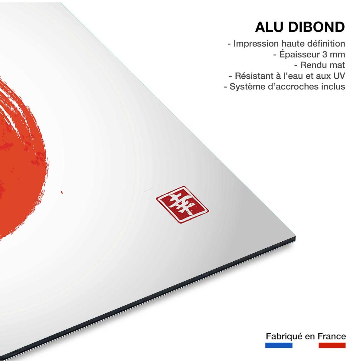 Tableau shinto et son rossignol tableau alu dibond, HEXOA