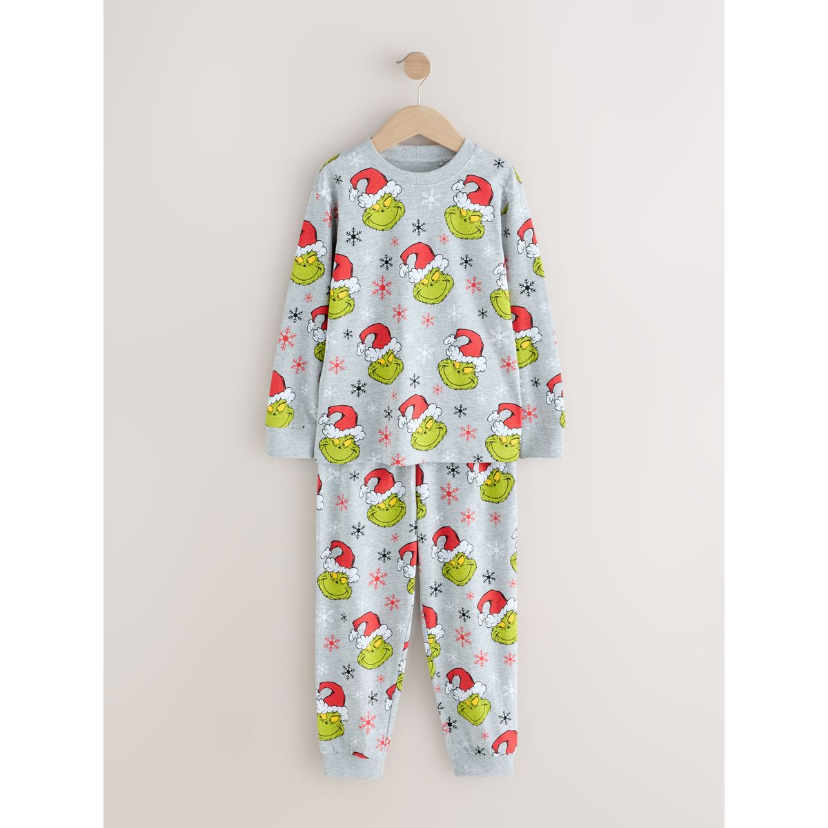 Pantalon de jogging pyjama noël grinch vert/gris, NEXT