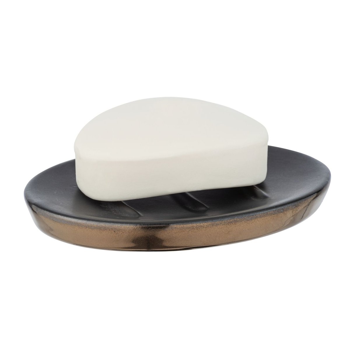 Porte-savon en céramique finition mate BRANDOL noir, WENKO