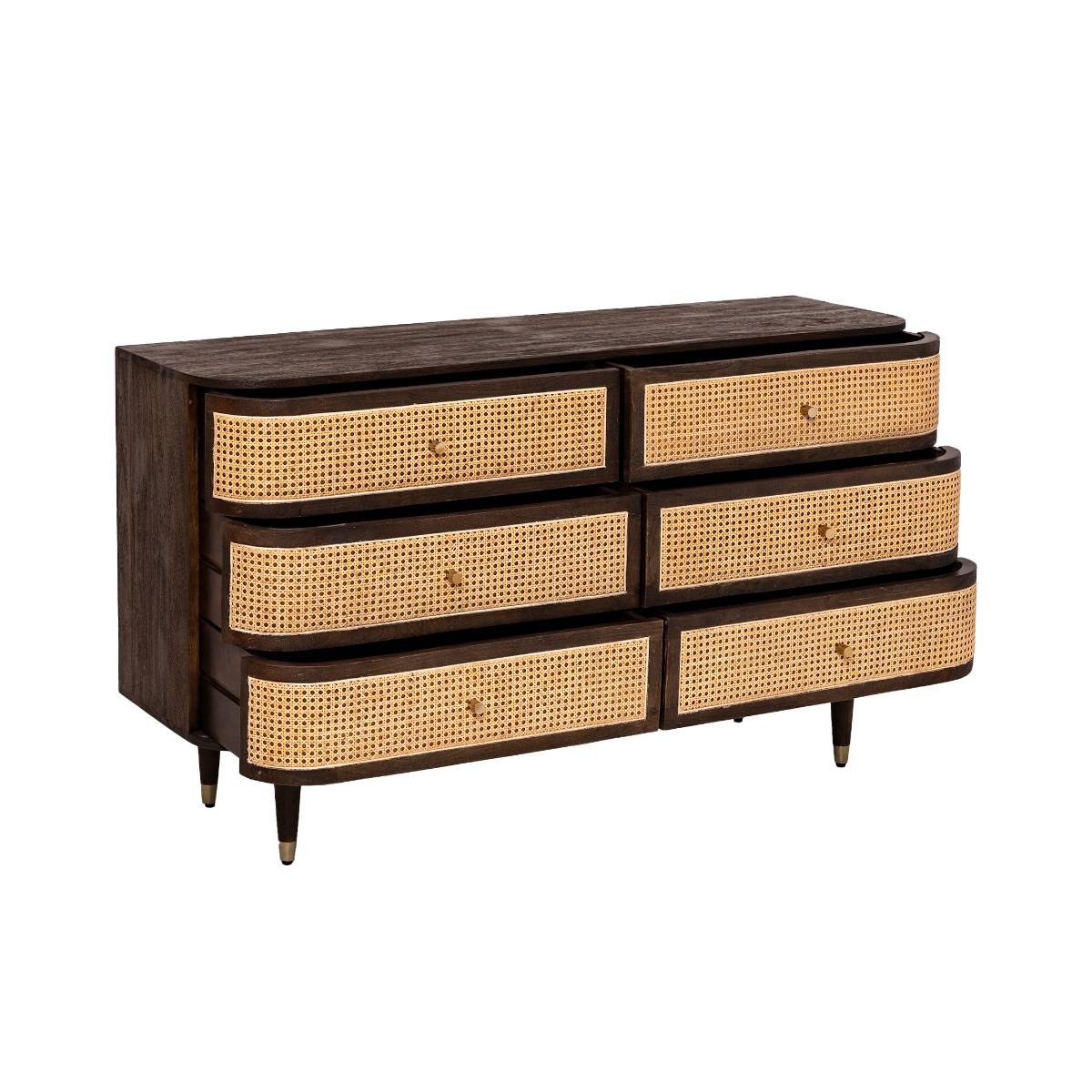 Commode en bois de manguier SOREN bois foncé, MADE IN MEUBLES 
