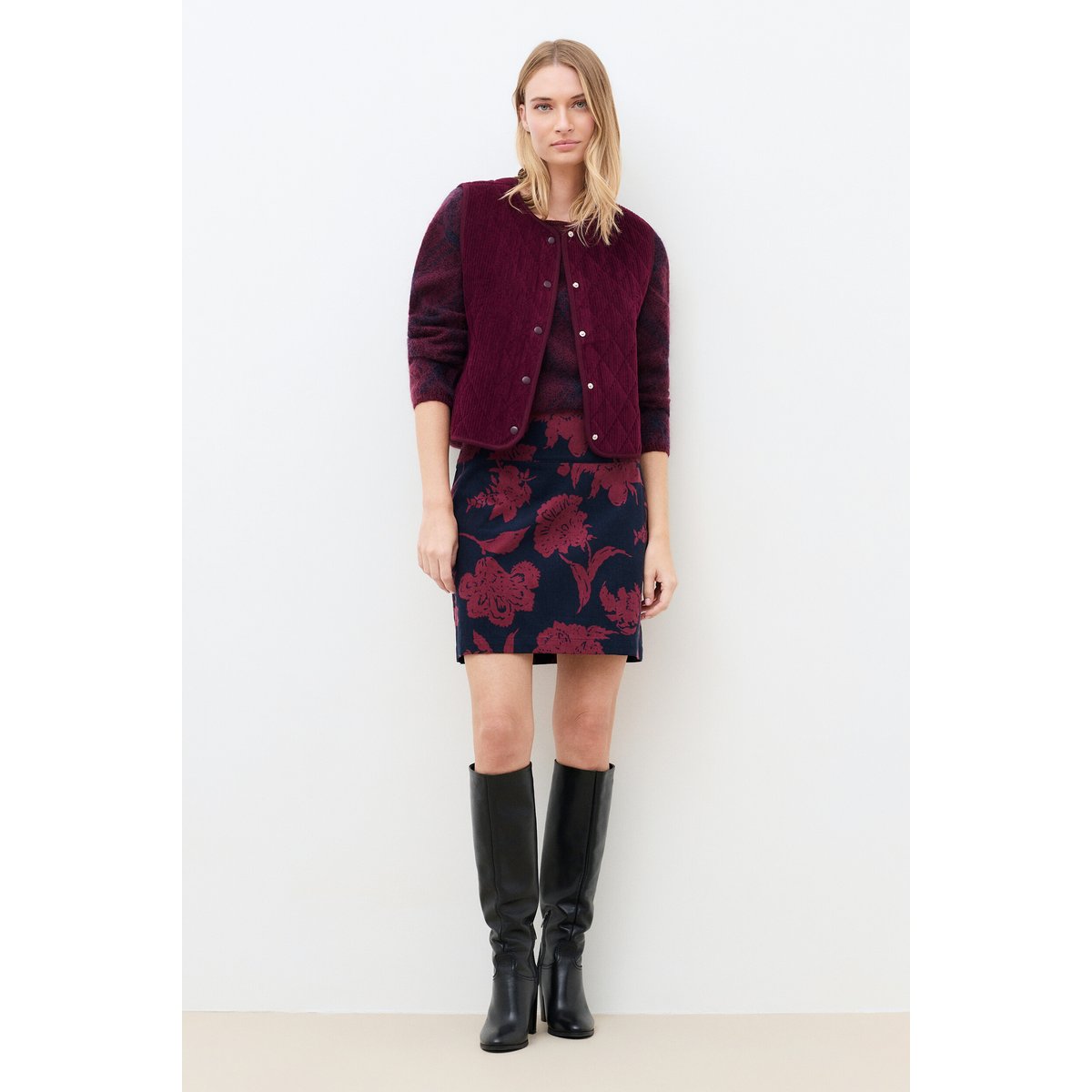Gilet sans manches TMARCO bordeaux, CAROLL