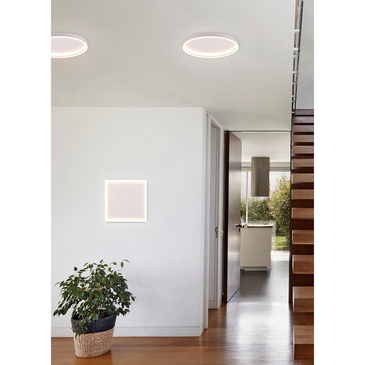 Candeeiro de teto Rotonda, TRIO Lighting branco, TRIO LIGHTING
