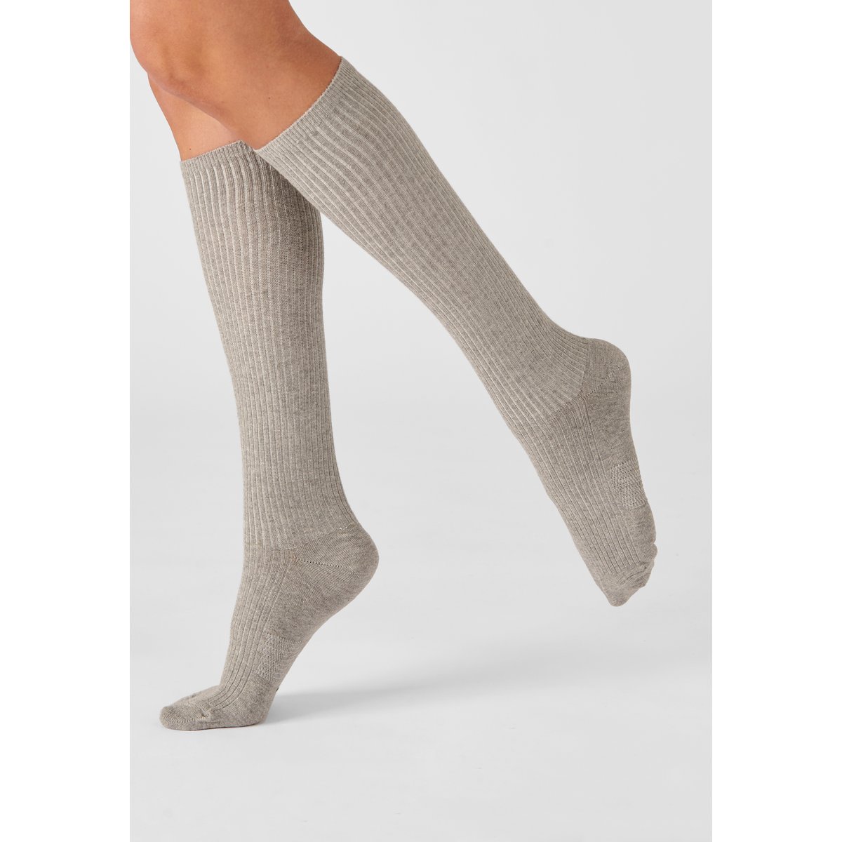 Mi-bas de maintien mixtes gris, DAMART