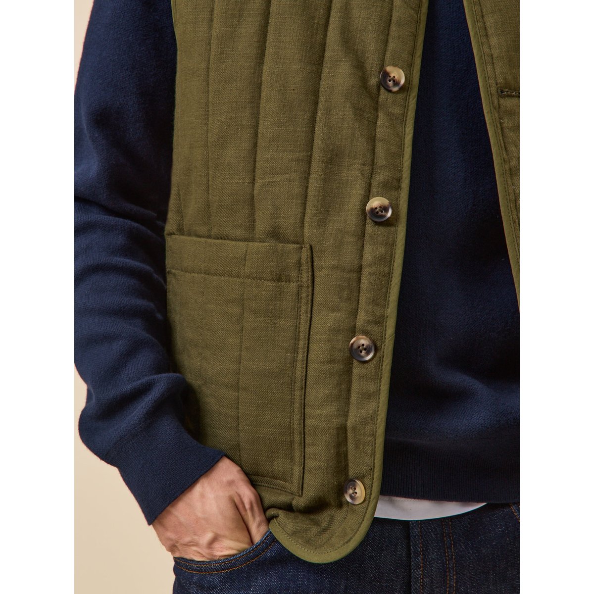 Veste sans manches kaki, CYRILLUS