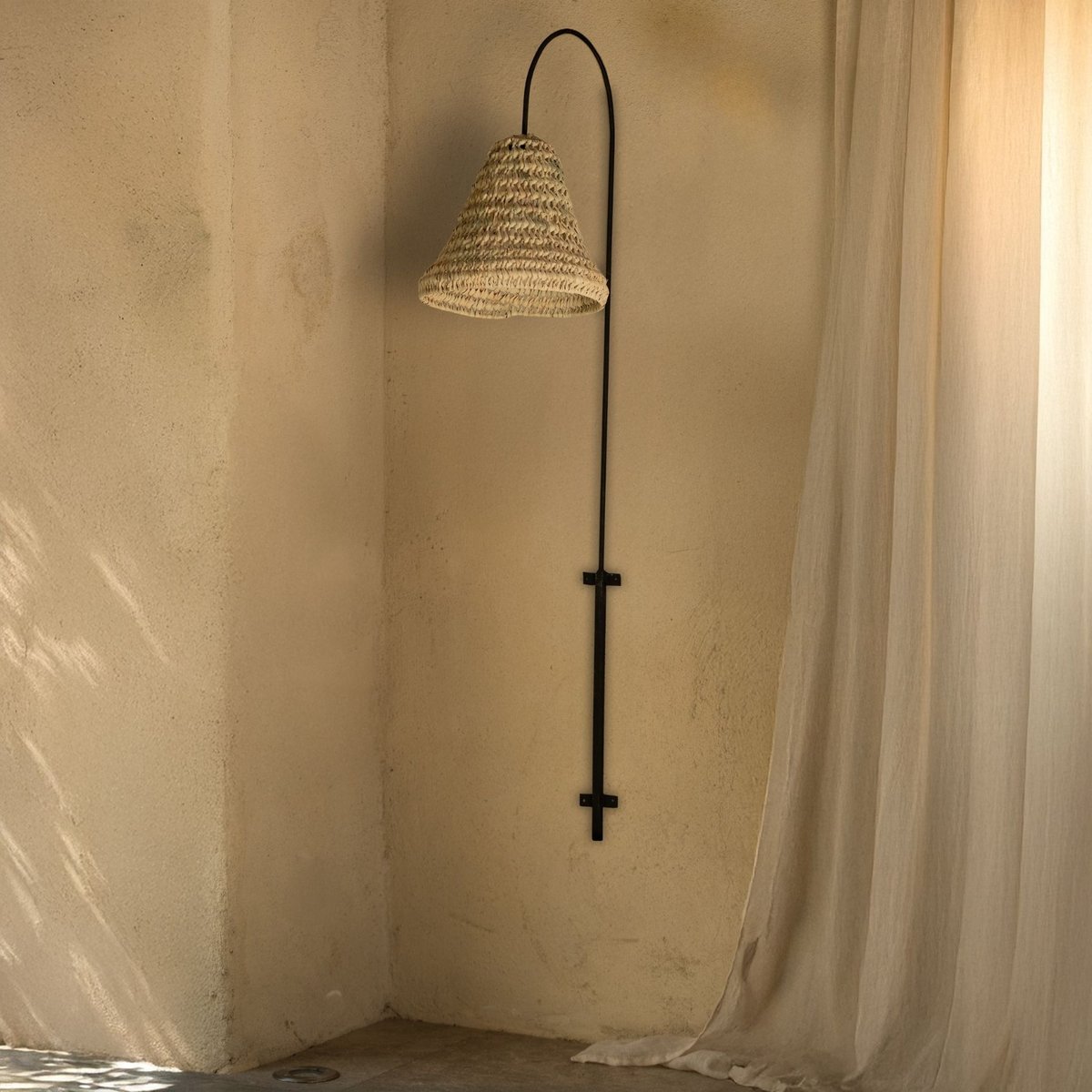 Potence XXL arrondie en métal -  LOJI noir, HOME MAISON