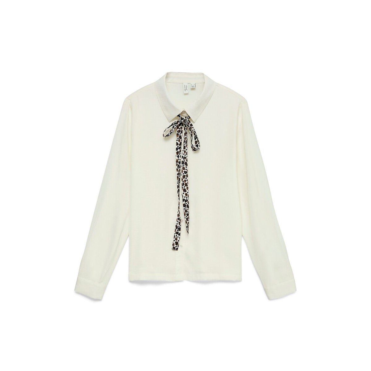 Camicetta con collo a lavalière rimovibile ecru , VERO MODA