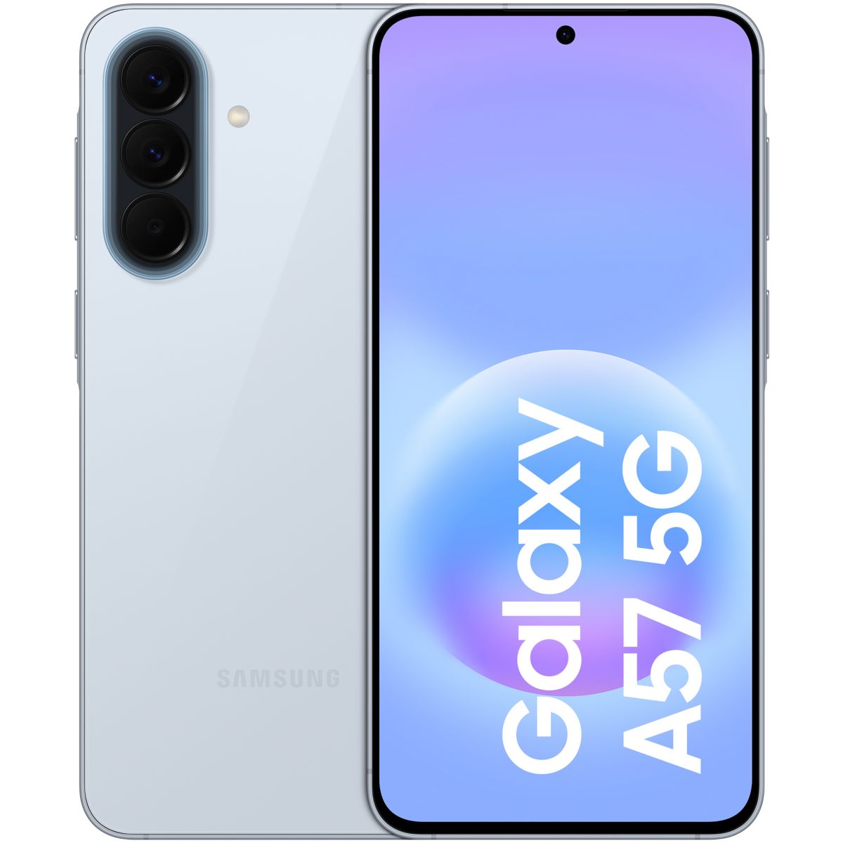Smartphone Galaxy A57 5G 256Go Bleu clair couleur unique, SAMSUNG