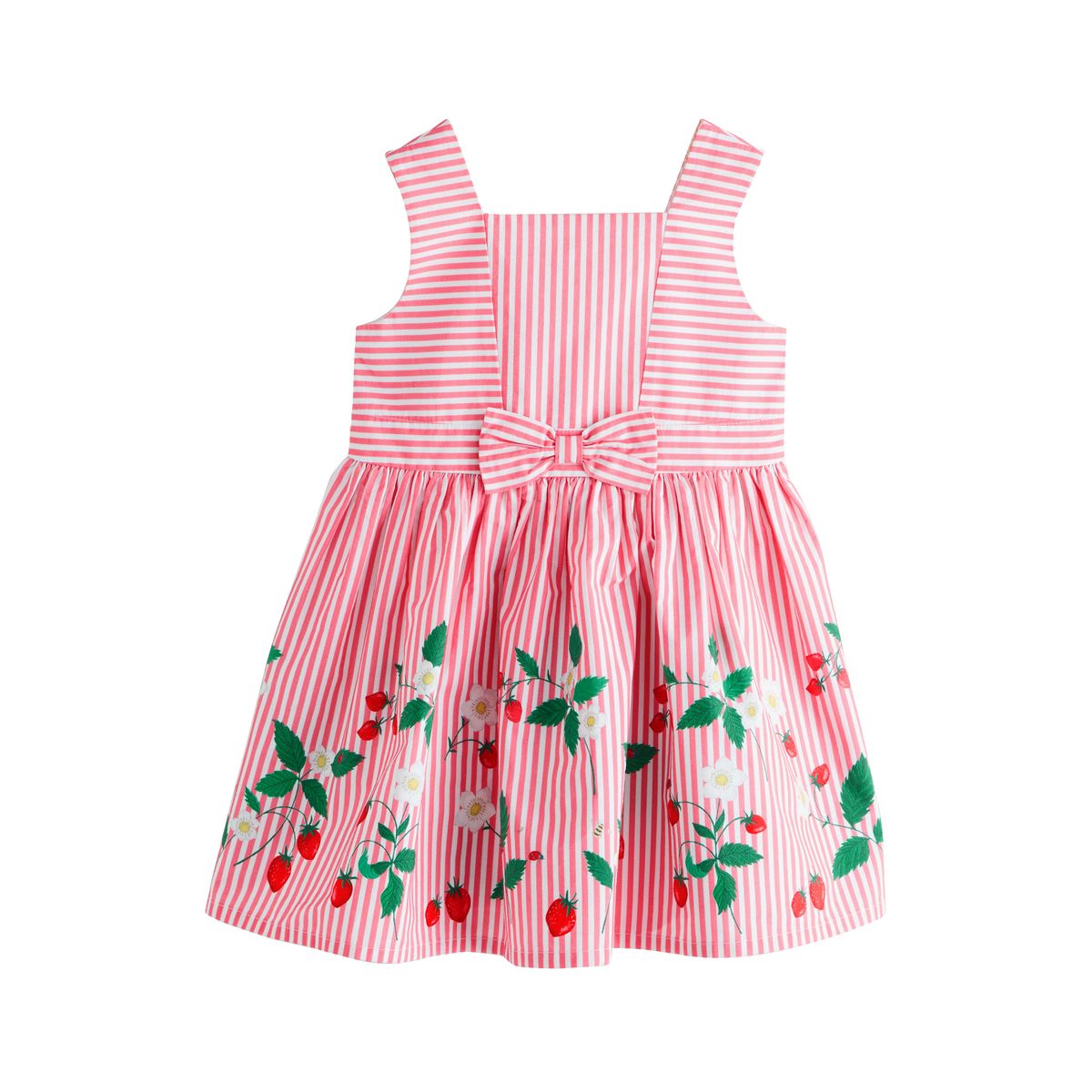 Robe de bal avec nœud sur le devant rayures rouges à la fraise, NEXT