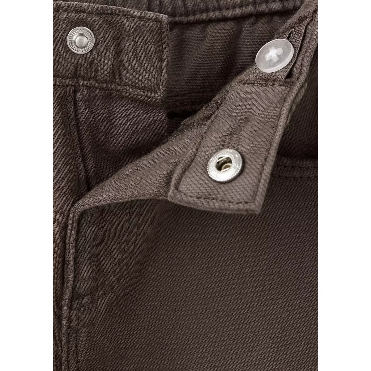 Jean wide leg avec écussons étoiles marron, MANGO BABY