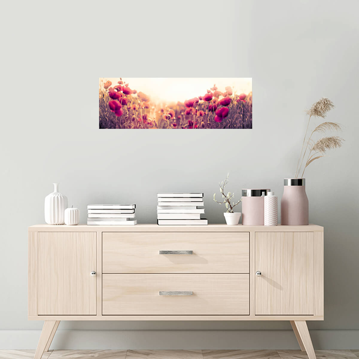 Tableau Mural Champ Coquelicot FLEUR tableaux sur toile-rose, CEANOTHE