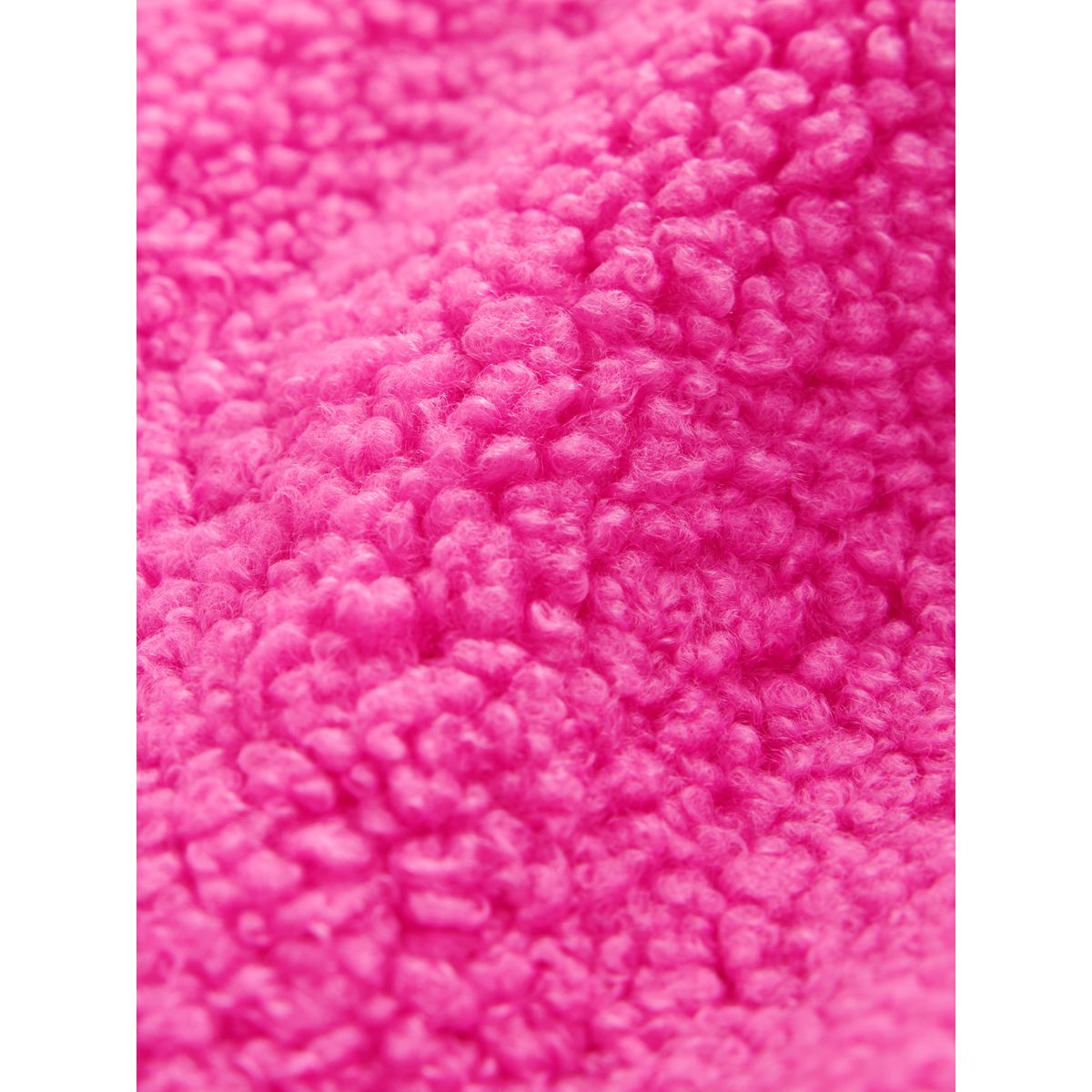 Veste semi-zippée en peau lainée à doublure rose, NEXT