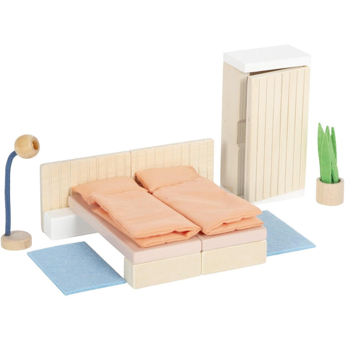 Meubles de chambre pour maison de poupée beige, SMALL FOOT COMPANY
