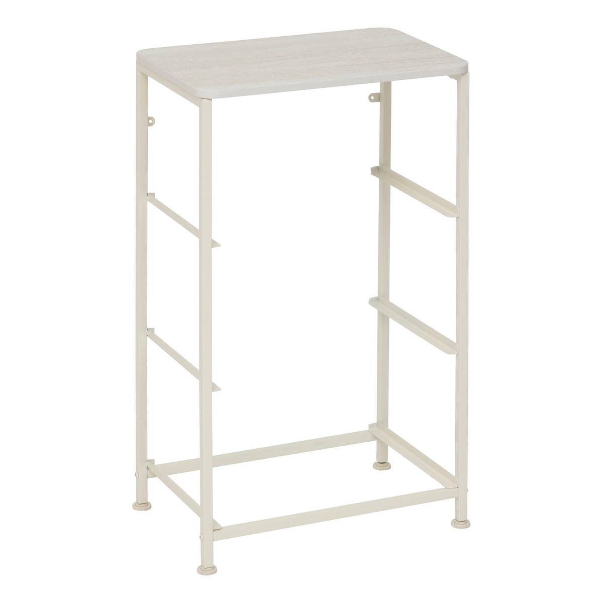 Meuble de rangement 3 tiroirs en acier et bois TISSA beige, 5FIVE SIMPLY SMART