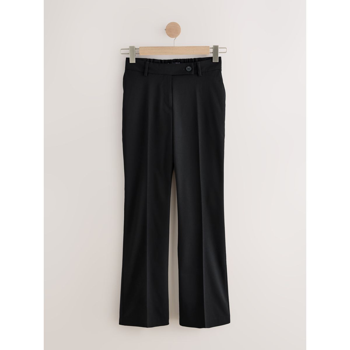Pantalon bootcut sablier en laine mélangée noir, NEXT