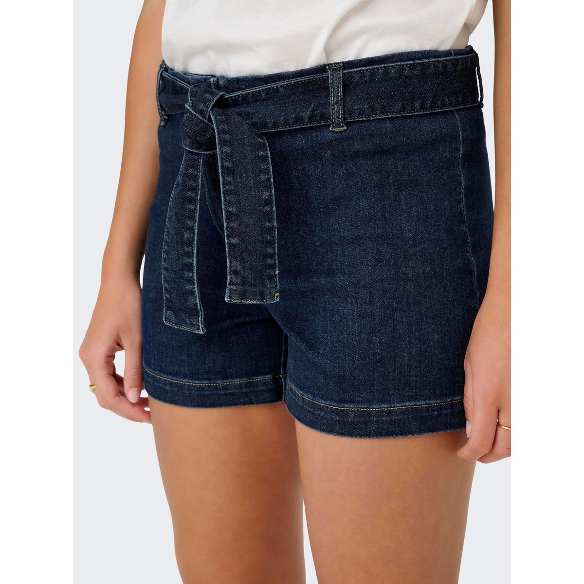 Short En Denim dark blue denim, ONLY