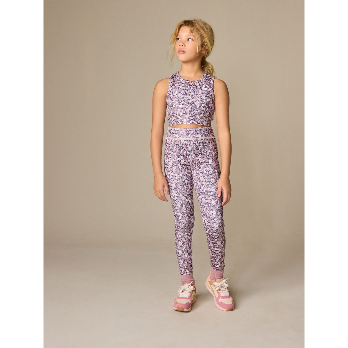 Legging style sport lilas violet à fleurs, NEXT