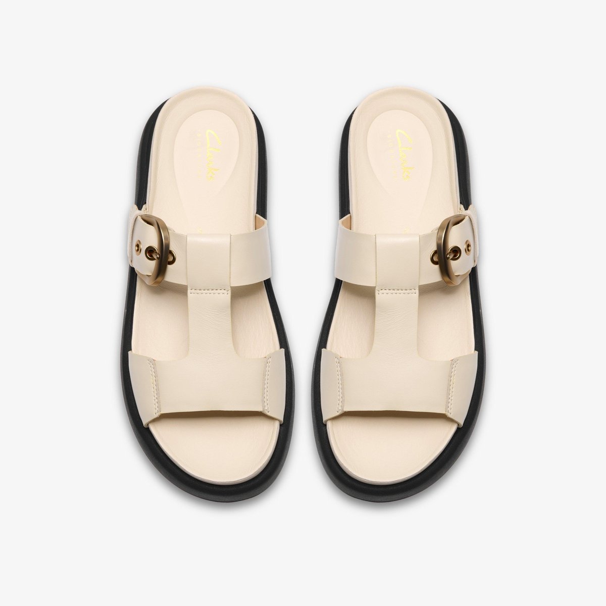 Sandales spartiates Cuir ARISTELLA WEST crème, CLARKS