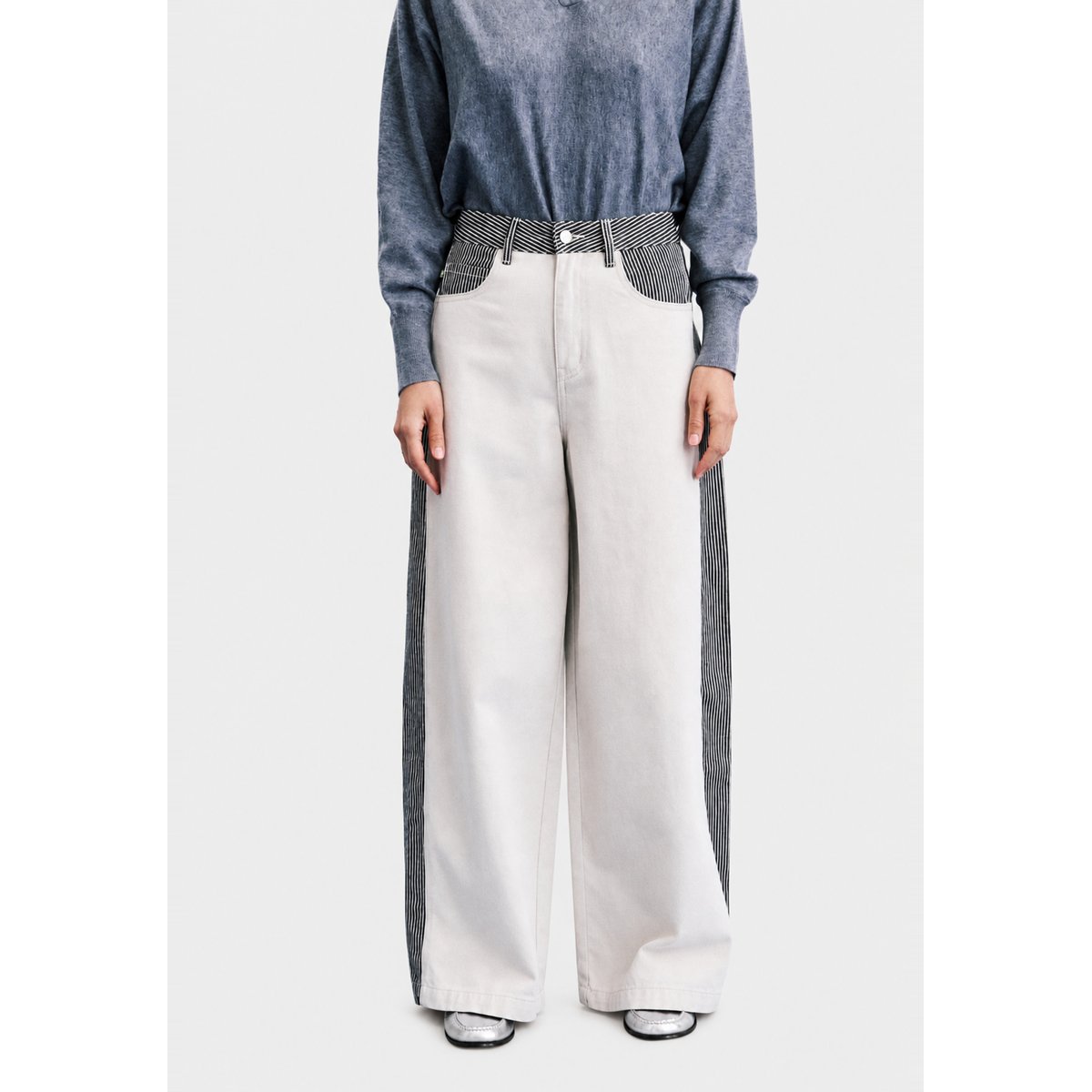 Jean Durdle en coton DURDLE beige, FRNCH