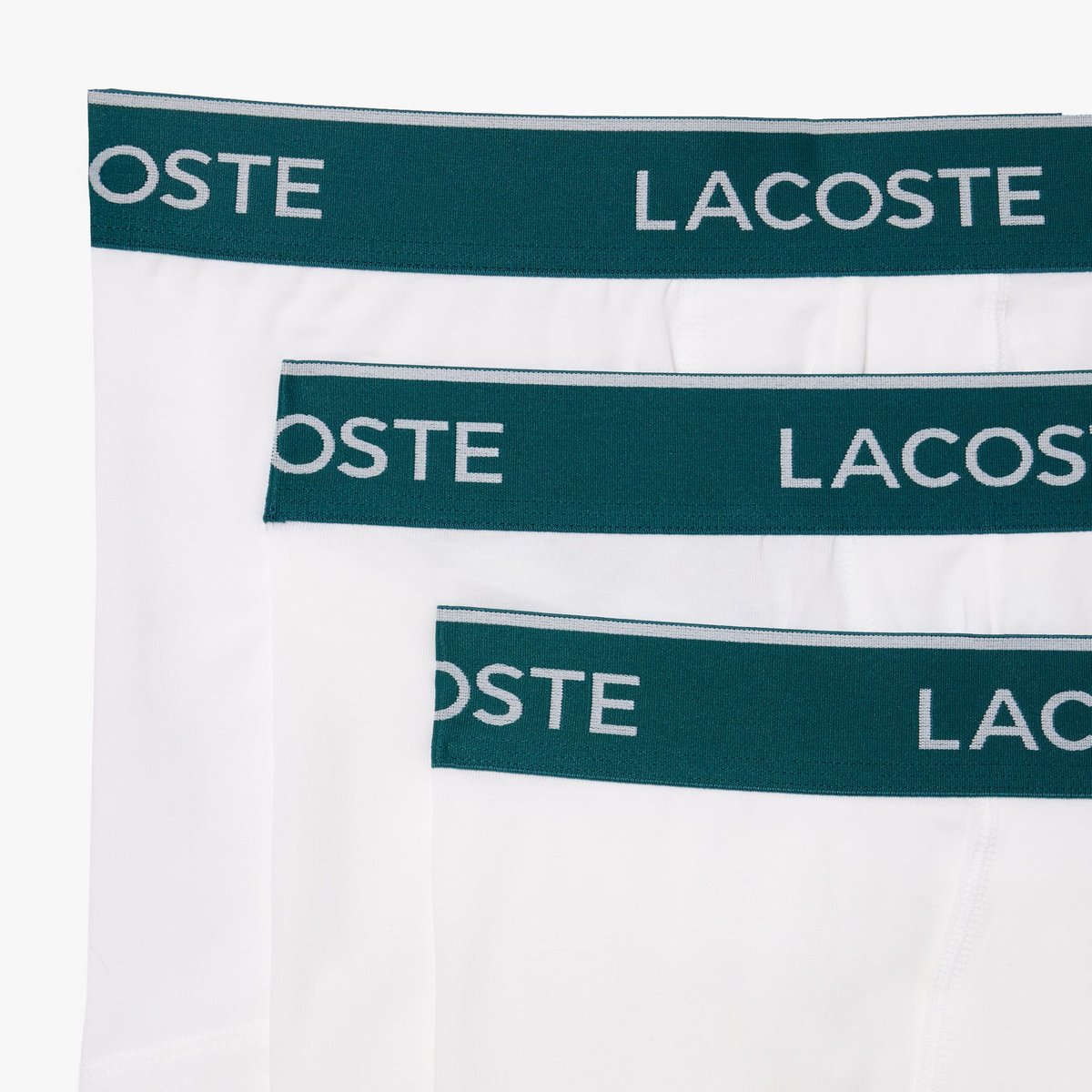 Lot de 3 boxers courts blanc-001, LACOSTE